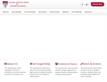 Tablet Screenshot of legalservicescenter.org